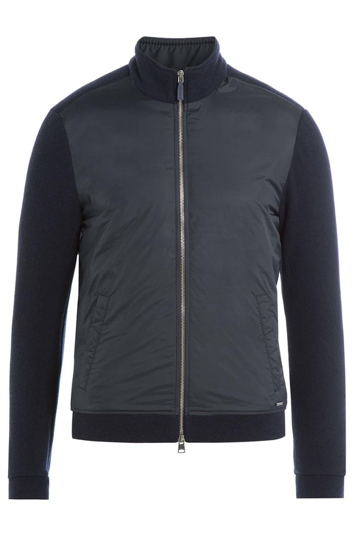 Woolrich Woolrich Zipped Jacket With Wool And Cotton