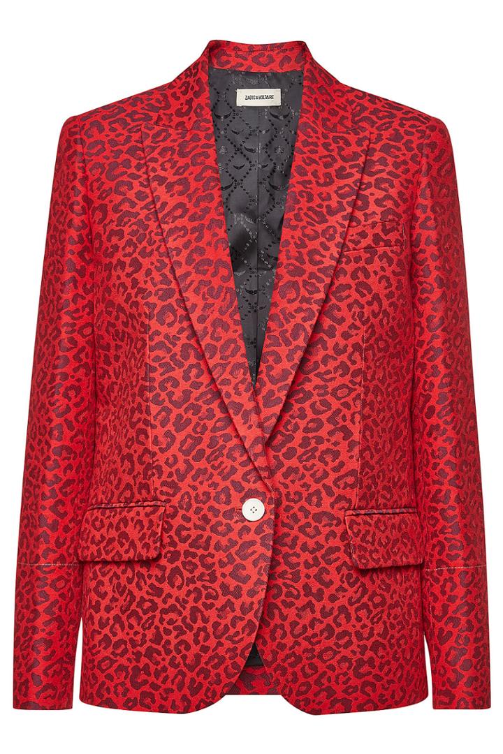Zadig & Voltaire Zadig & Voltaire Viking Printed Blazer With Cotton