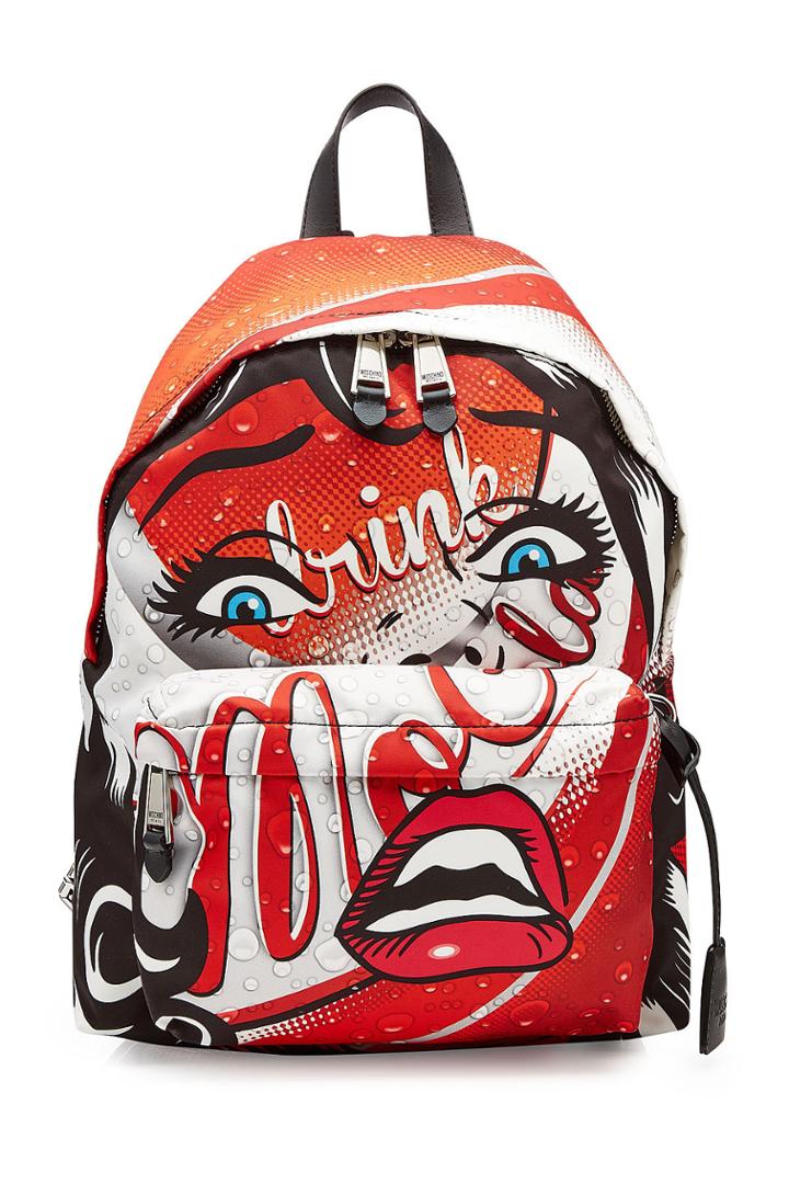 Moschino Moschino Printed Fabric Backpack