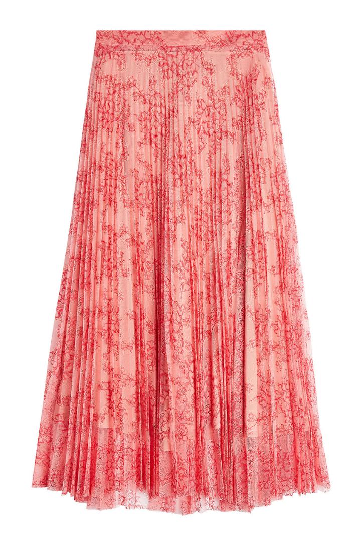 Burberry Burberry Wilton Printed Silk Skirt