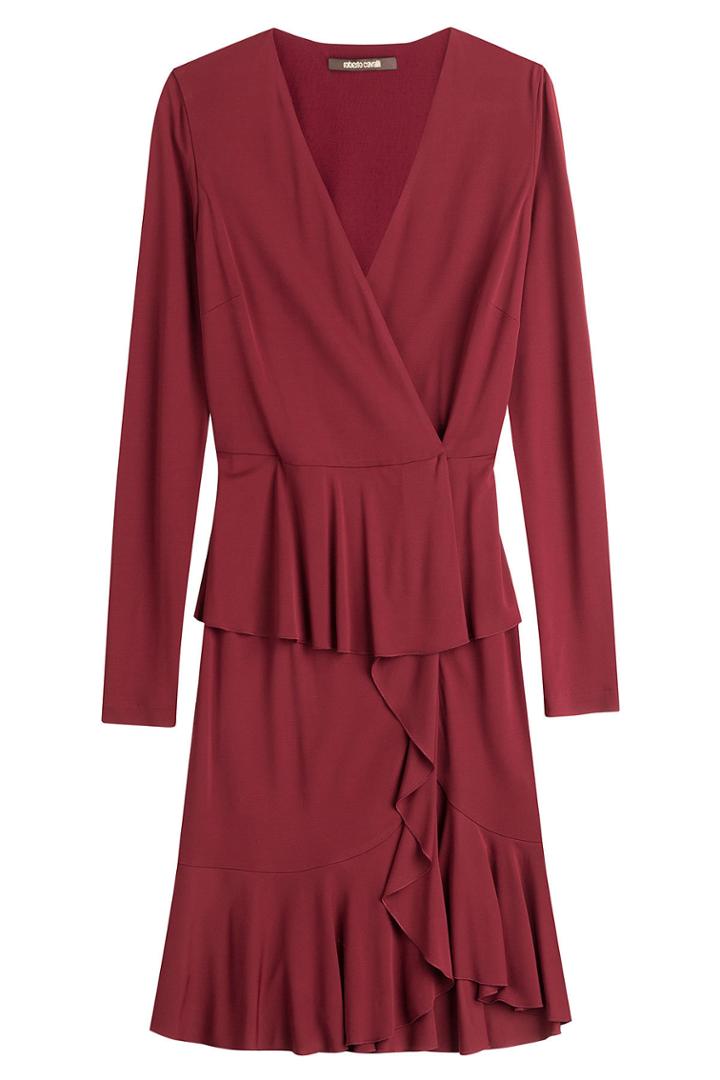 Roberto Cavalli Roberto Cavalli Dress With Ruffles - Red