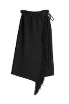 Lanvin Lanvin Wool Skirt With Fringe