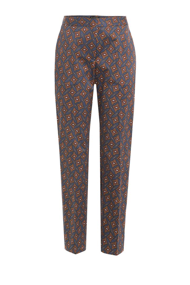 Burberry London Burberry London Printed Cotton Pants - Blue