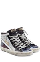 Golden Goose 2.12 High-top Sneakers With Leather Trim