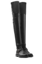 Fendi Fendi Thigh-high Leather Boots - Black