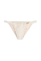 She Made Me She Made Me Crochet Knit Bikini Bottoms - Beige