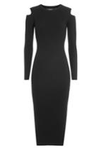 Theory Theory Wool Dress With Cut-out Shoulders - Black