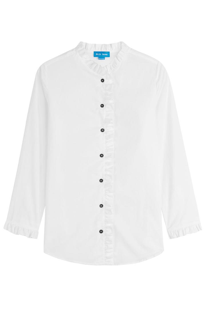M I H M I H Cotton Shirt With Ruffle Collar