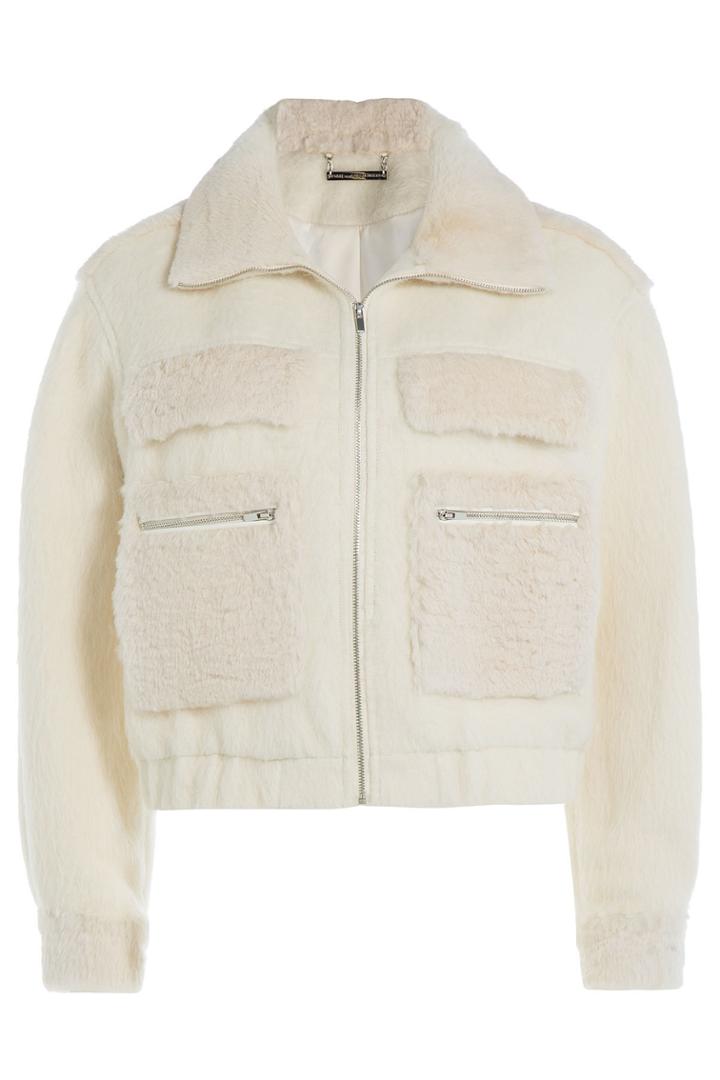 Diane Von Furstenberg Diane Von Furstenberg Jacket With Wool, Alpaca And Rabbit Fur