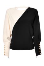 Emanuel Ungaro Emanuel Ungaro Two-tone Top In Black/beige