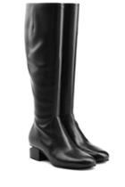 Alexander Wang Alexander Wang Leather Boots With Cutout Heel