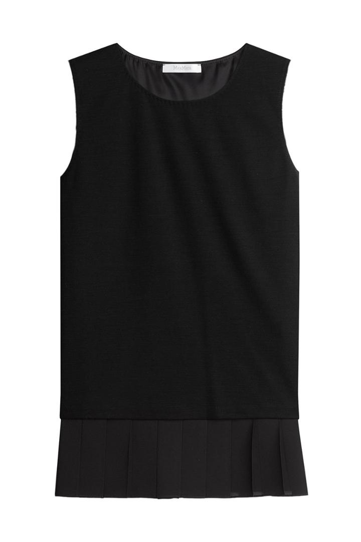 Max Mara Max Mara Sleeveless Top With Wool - Black