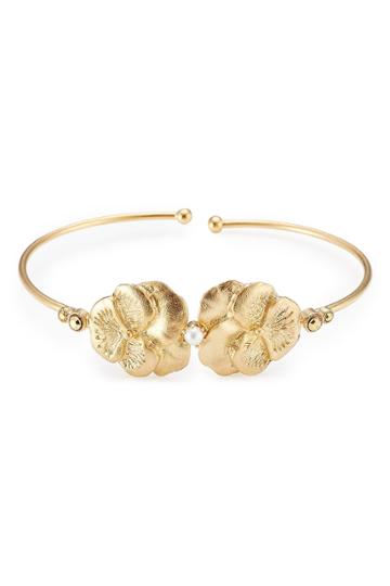 Gas Bijoux Gas Bijoux Pensée 24kt Gold-plated Bracelet