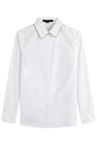 Alexander Wang Alexander Wang Cotton Shirt With Embellished Collar - White