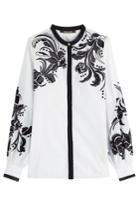 Roberto Cavalli Roberto Cavalli Embroidered Cotton Blouse - Multicolor