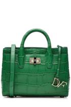 Diane Von Furstenberg Diane Von Furstenberg Embossed Gallery Mini Leather Shoulder Bag