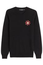 Alexander Mcqueen Alexander Mcqueen Cashmere Pullover With Embellishment - Black