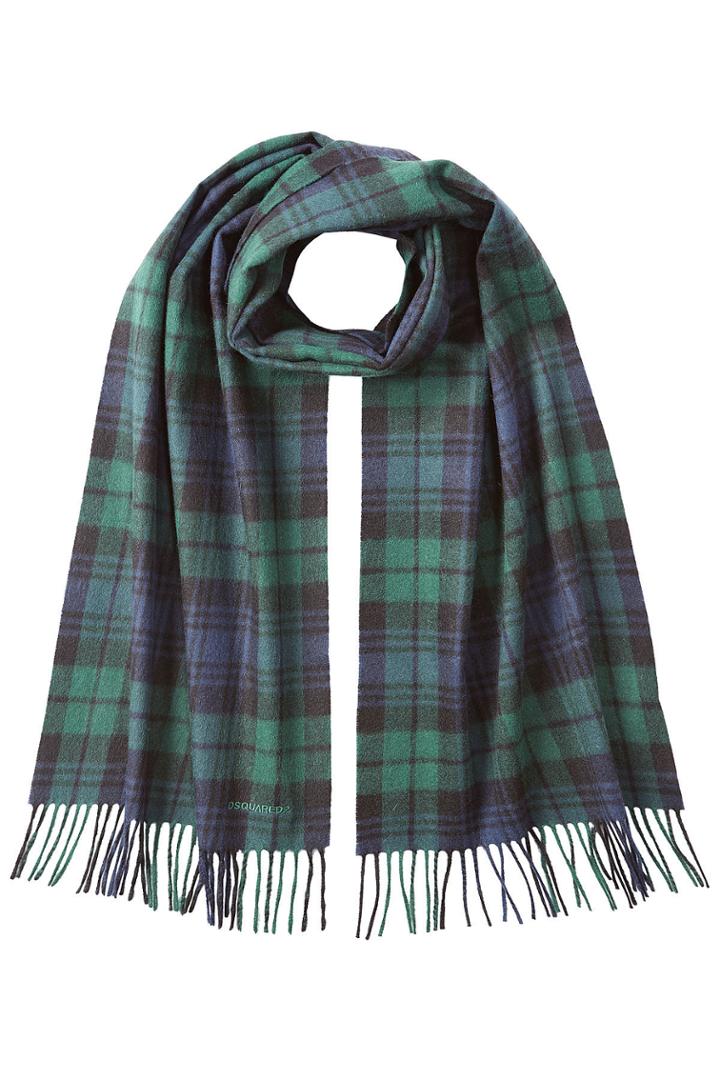 Dsquared2 Dsquared2 Wool-angora Blackwatch Plaid Scarf - Green