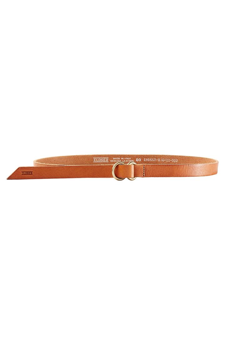 Closed Closed Leather Belt - Orange