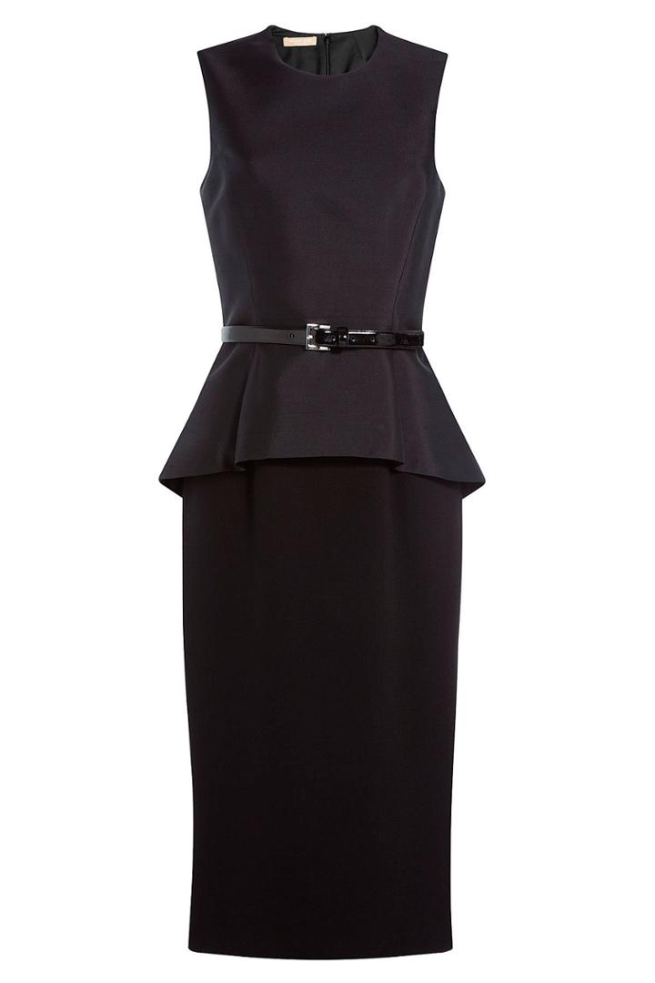 Michael Kors Michael Kors Virgin Wool Dress With Peplum