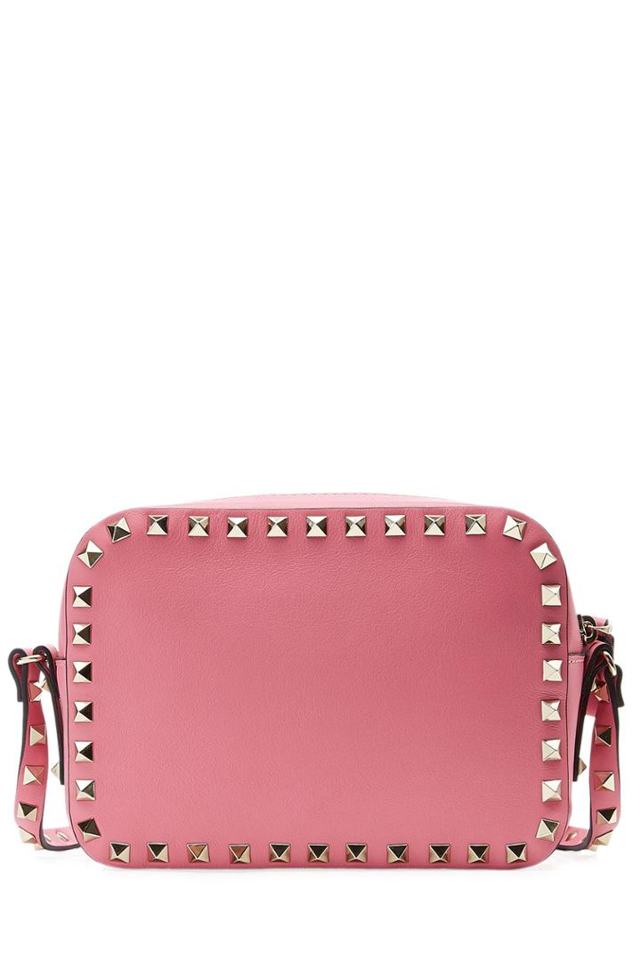 Valentino Valentino Leather Rockstud Camera Bag - Rose