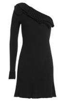 Emilio Pucci Emilio Pucci Asymmetric Mini Dress With Pleats - Black