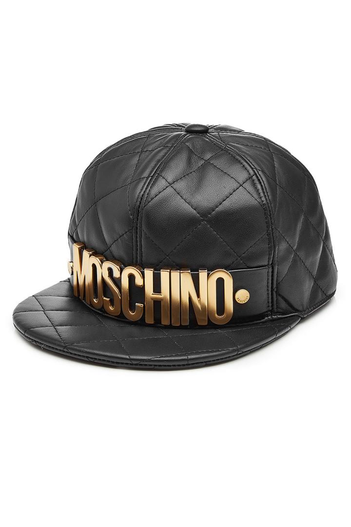 Moschino Moschino Quilted Leather Baseball Cap