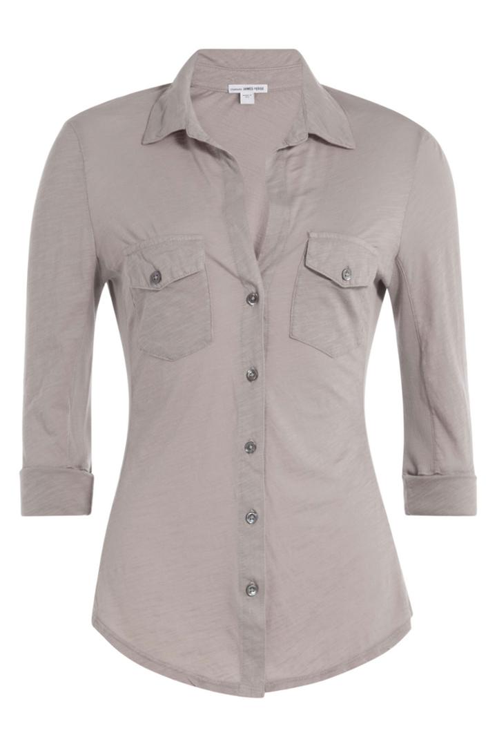James Perse James Perse Cotton Shirt - Grey