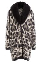 Roberto Cavalli Roberto Cavalli Fleece Wool And Mohair Cardigan Coat - Multicolor