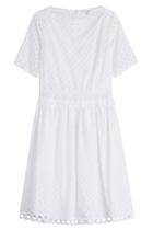 Carven Carven Cotton Eyelet Dress