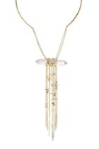 Alexis Bittar Alexis Bittar Collar Necklace With Crystal And Chain Pendant
