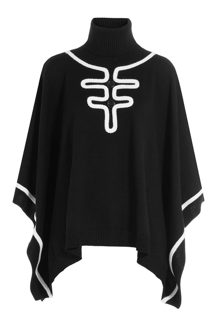 Boutique Moschino Boutique Moschino Virgin Wool Poncho