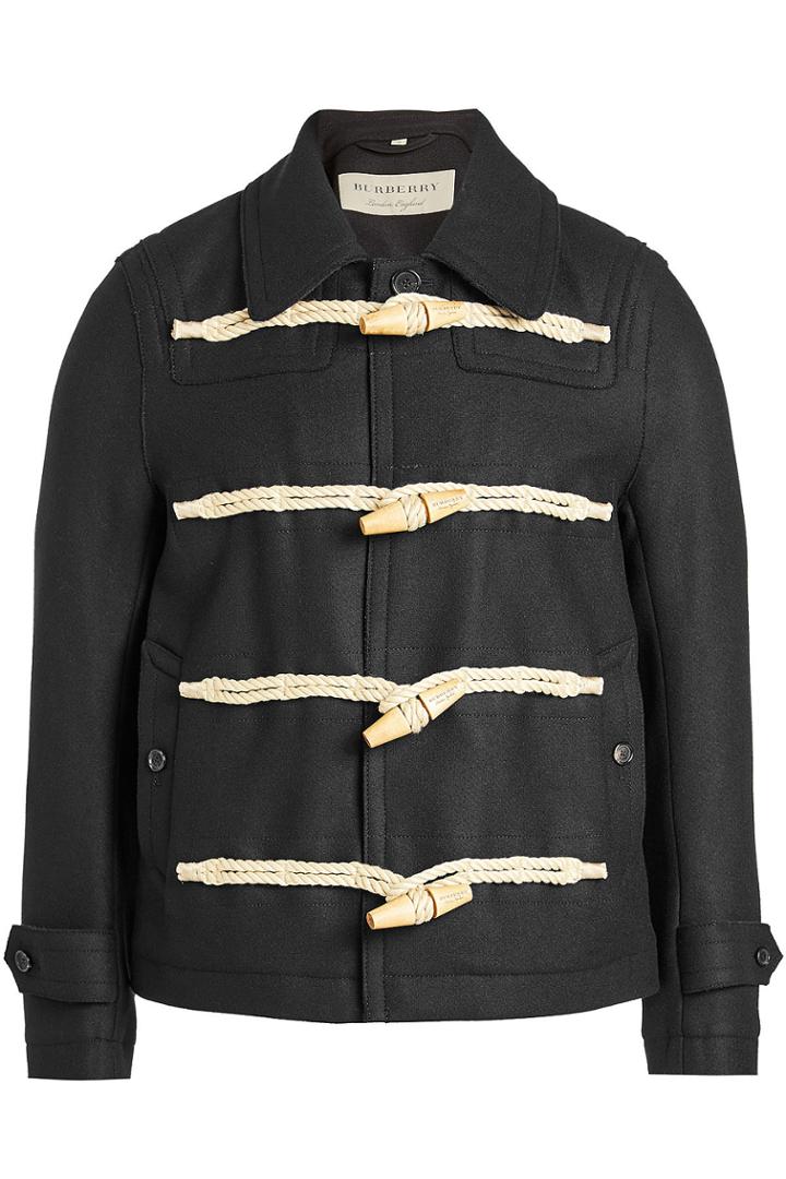 Burberry Burberry Wool Jacket With Toggles