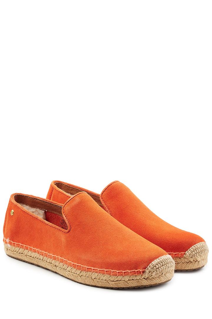 Ugg Australia Ugg Australia Suede Espadrilles With Sheepskin
