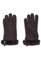Ugg Ugg Tenny Leather Gloves With Shearling