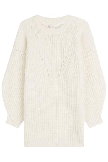 Claudia Schiffer Claudia Schiffer Wool Pullover With Cashmere - White