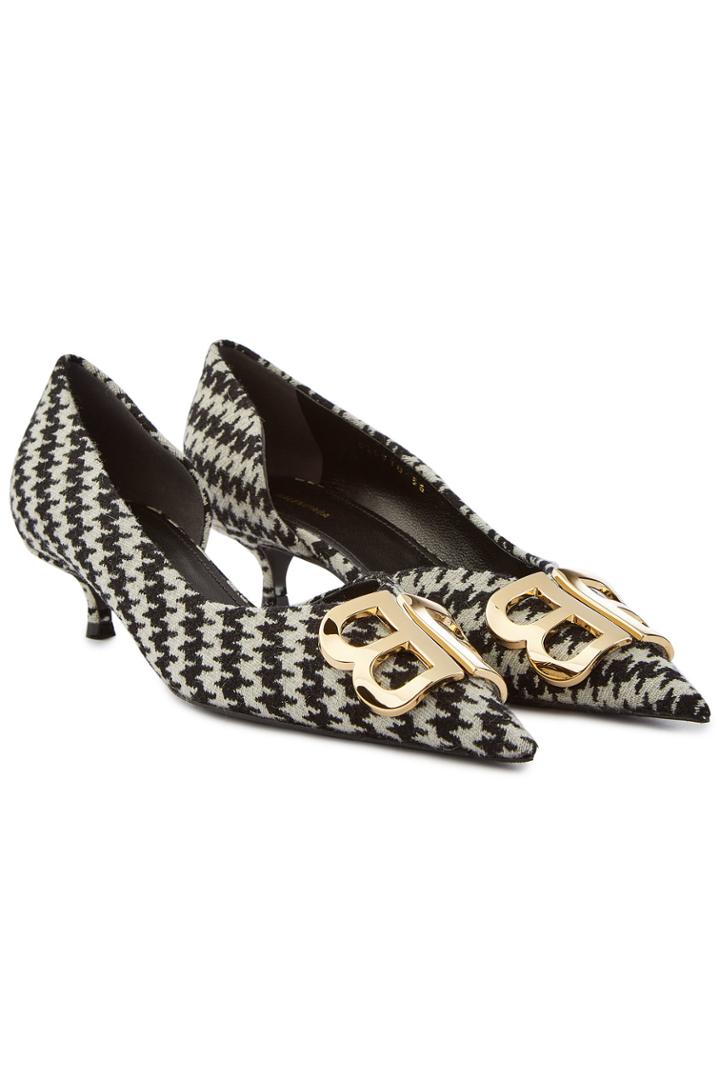 Balenciaga Balenciaga Houndstooth Kitten Heel Pumps