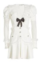 Alessandra Rich Alessandra Rich Dress With Ruffles, Lace And Embossed Buttons