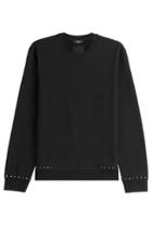 Valentino Valentino Rockstud Untitled Cotton Sweatshirt - Black