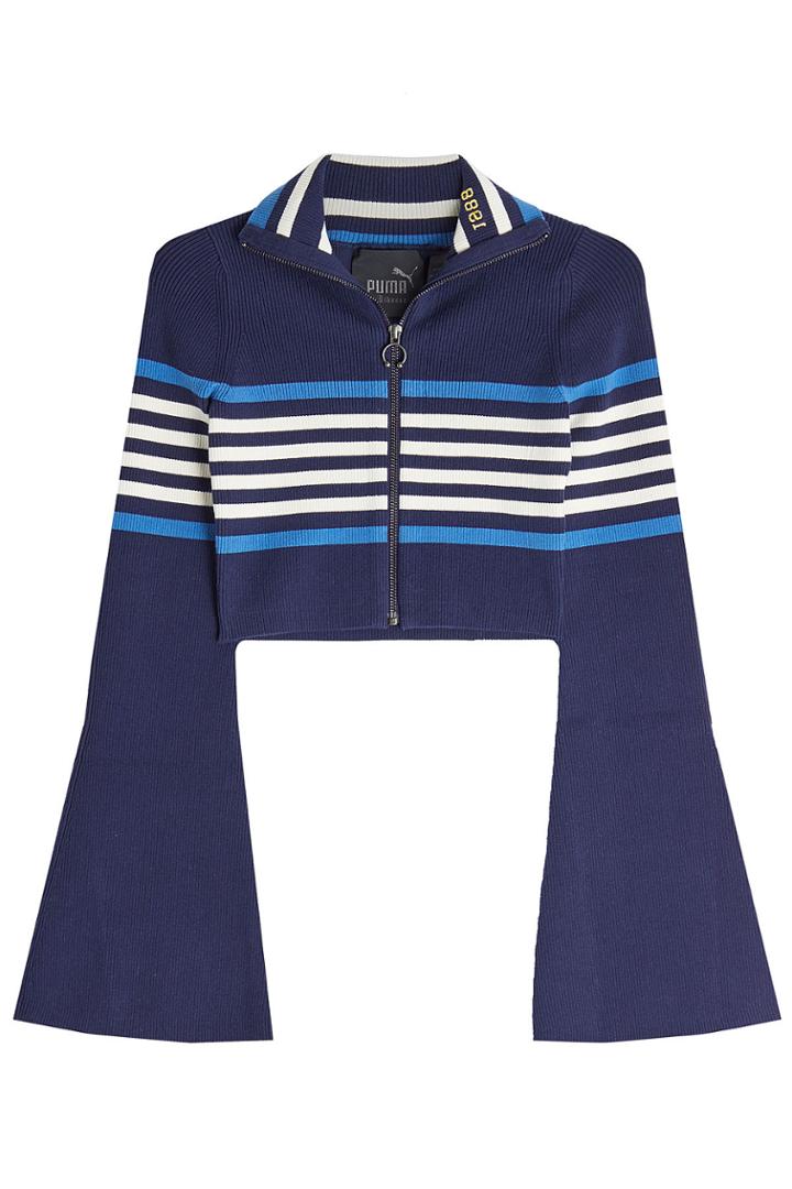 Fenty Puma By Rihanna Fenty Puma By Rihanna Cropped Turtleneck Zip-front Jacket