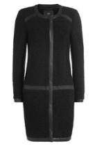 Steffen Schraut Steffen Schraut Boucle Coat With Contrast Trim - Black