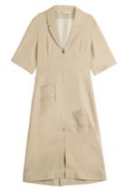 J.w. Anderson J.w. Anderson Zipped Wool Dress - Beige