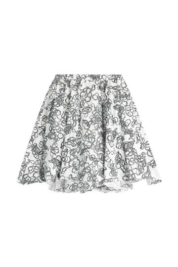 Julien David Julien David Printed Cotton Skirt