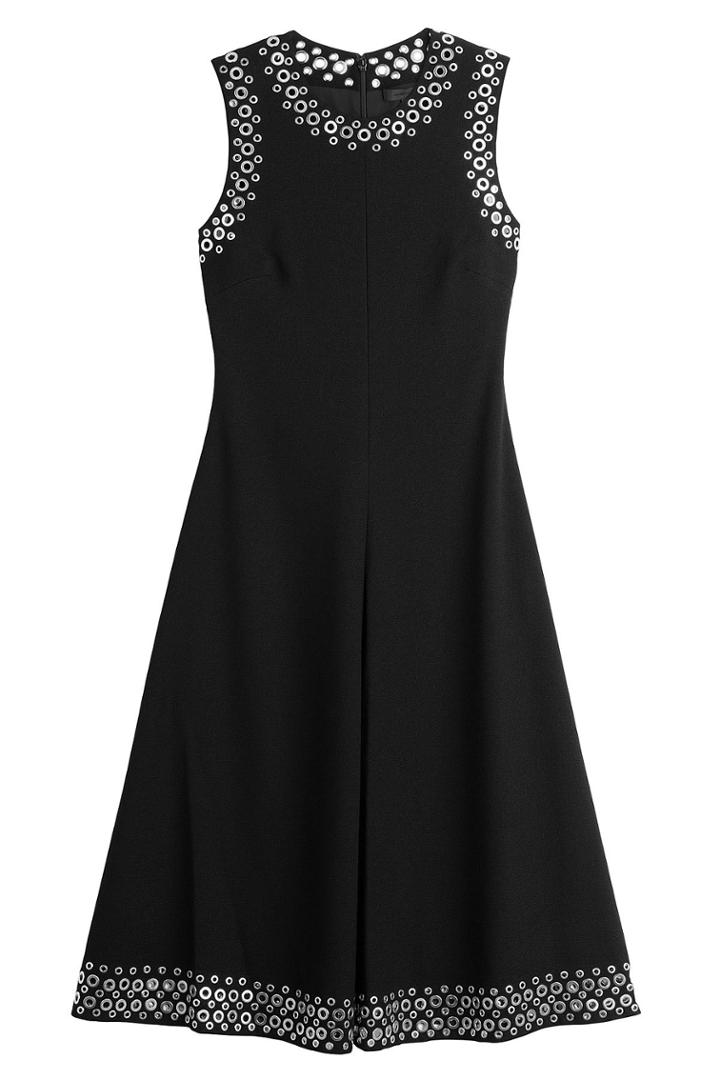 Alexander Wang Alexander Wang A-line Midi Dress With Eyelets - Black