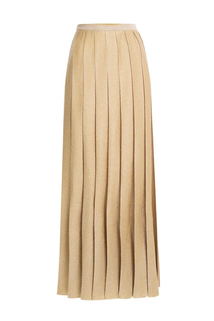 Missoni Missoni Metallic Knit Maxi Skirt - Gold