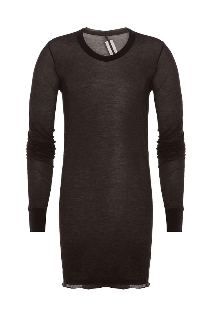 Rick Owens Men Rick Owens Men Long Sleeved Cotton Top - Black