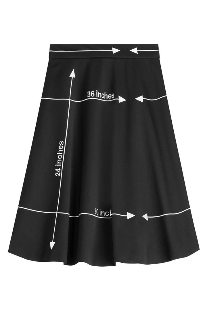 Moschino Moschino Printed Wool Skirt