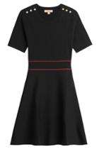 Burberry London Burberry London Cotton Dress With Embossed Buttons - Black