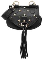 See By Chloé See By Chloé Embellished Leather Shoulder Bag - Black