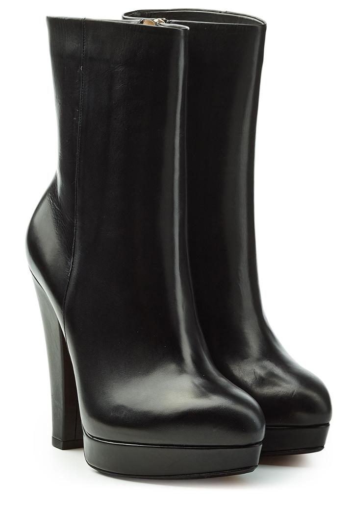 Sonia Rykiel Sonia Rykiel Leather Boots With Platform - Black